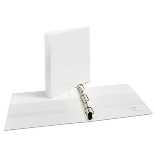 HEAVY-DUTY NONSTICK VIEW BINDER - WHITE