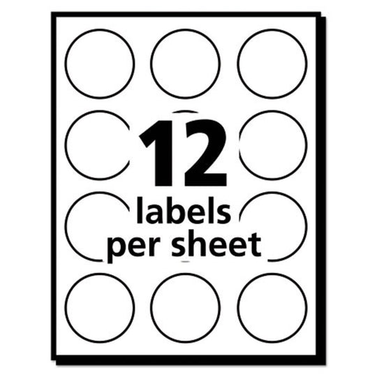 REMOVABLE MULT-USE LABELS, INKJET/ LASER PRINTES - WHITE