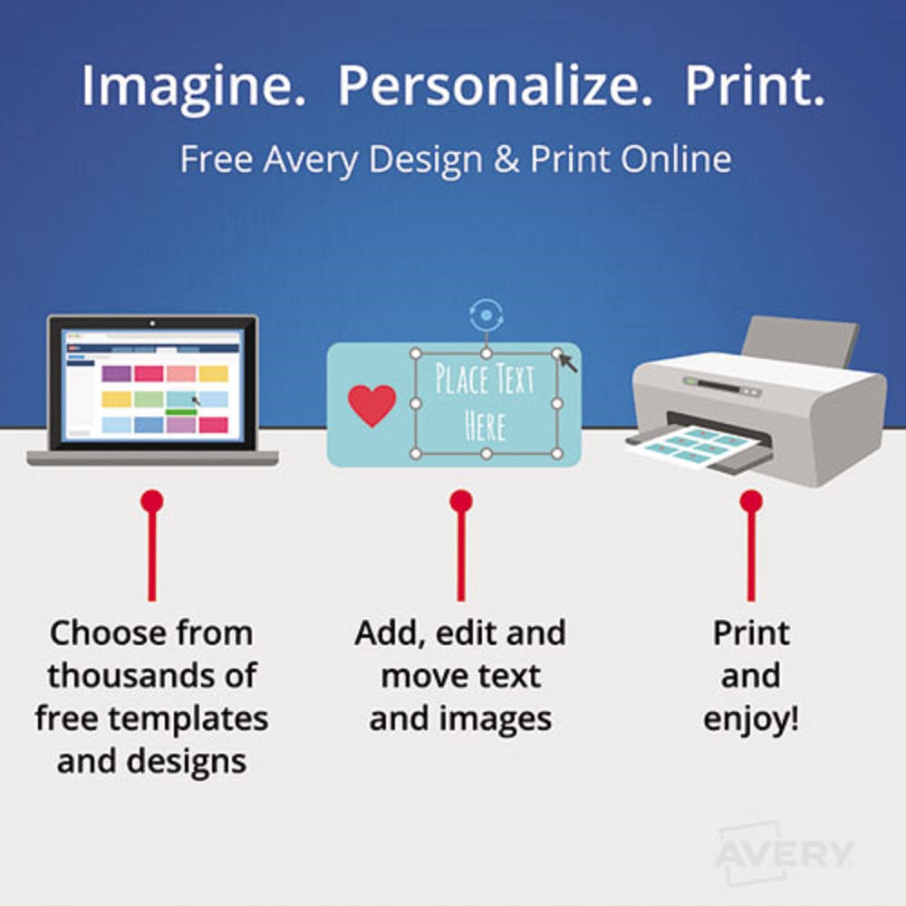 REMOVABLE MULT-USE LABELS, INKJET/ LASER PRINTES - WHITE