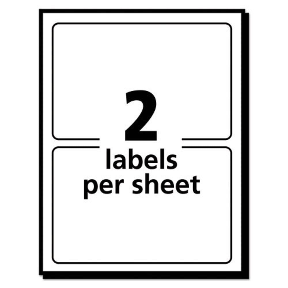 REMOVABLE MULT-USE LABELS - INKJET/LASER PRINTERS - WHITE