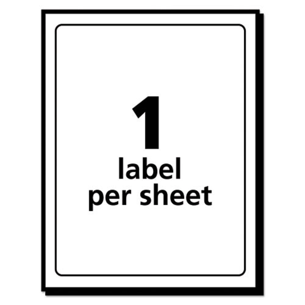 REMOVABLE MULTI-USE LABELS, INKJET/LASER PRINTERS - WHITE