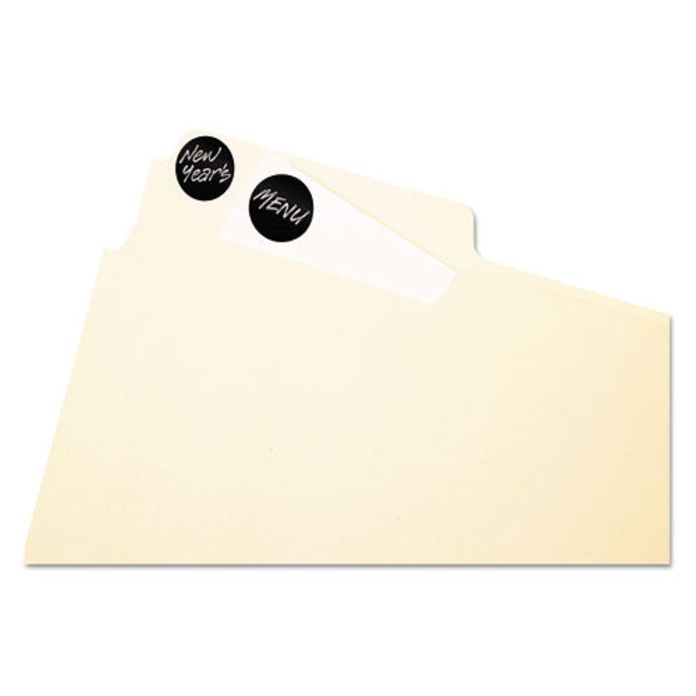 HANDWRITE ONLY SELF-ADHESIVE REMOVABLE ROUND COLOR-CODING LABELS - BLACK