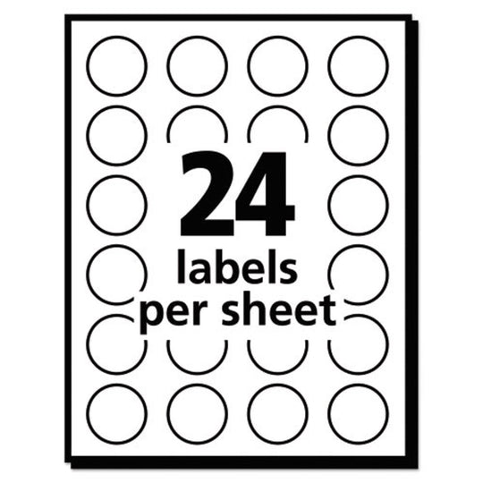 AVERY COLOR CODING LABELS - YELLOW