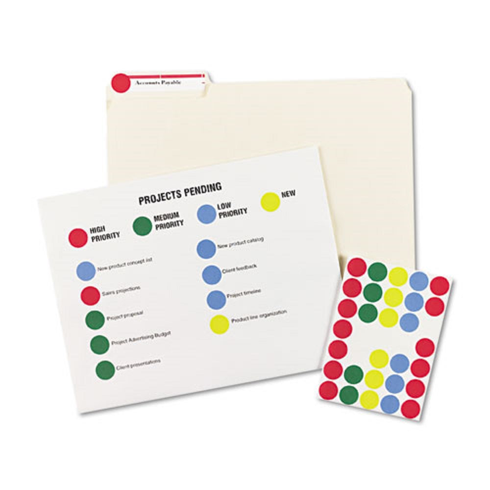 AVERY REMOVABLE PRINT or WRITE COLOR CODING LABELS