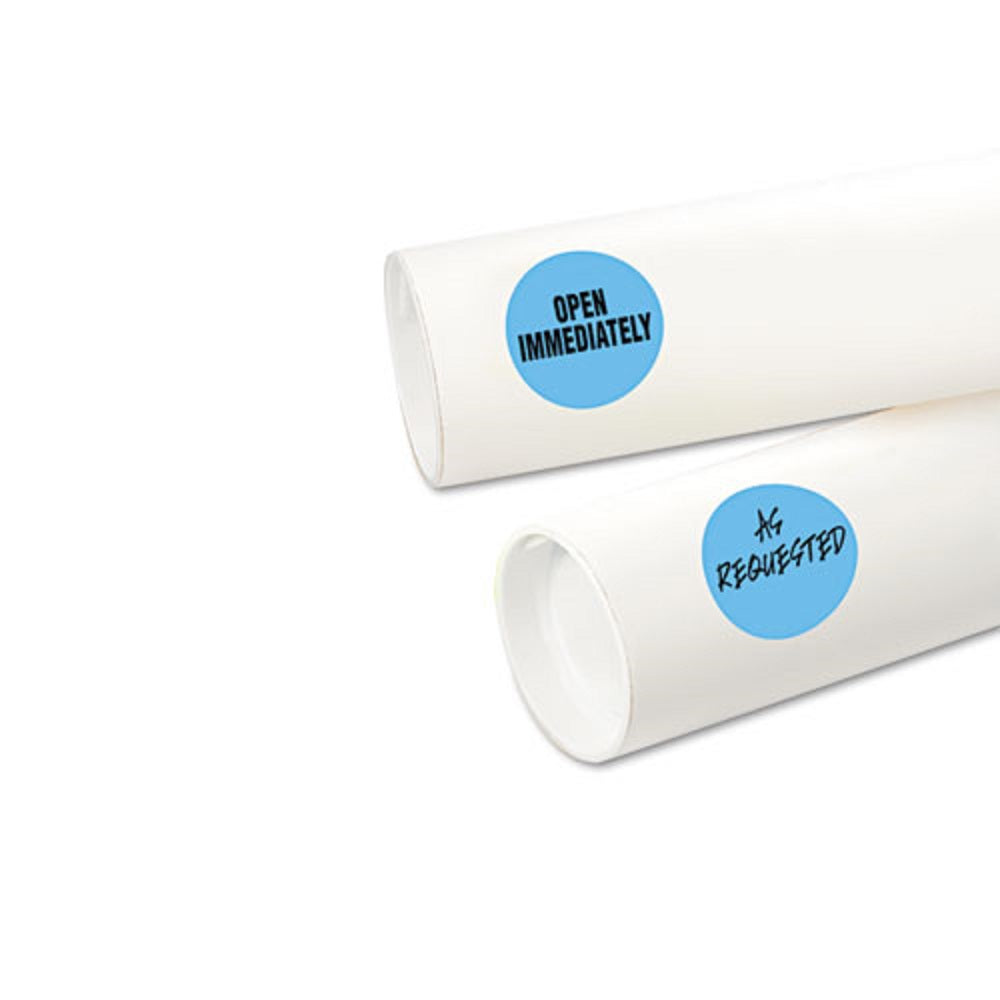 PRINTABLE SELF-ADHESIVE REMOVABLE COLOR-CODING LABELS - LIGHT BLUE