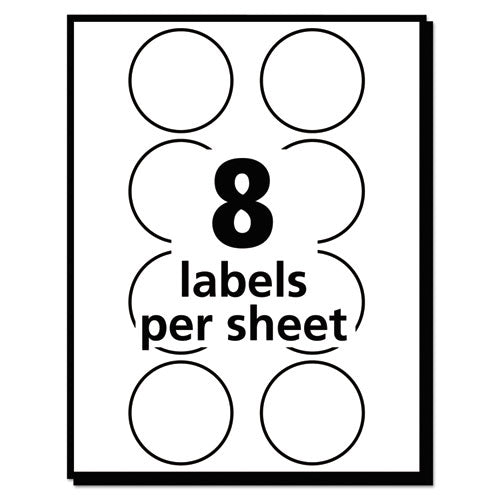 PRINTABLE SELF-ADHESIVE REMOVABLE COLOR-CODING LABELS - NEON RED