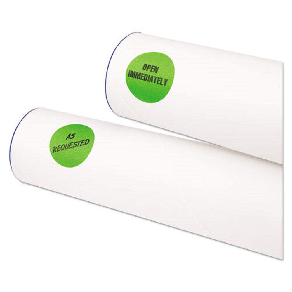 PRINTABLE SELF ADHESIVE REMOVABLE COLOR-CODING LABELS - NEON GREEN