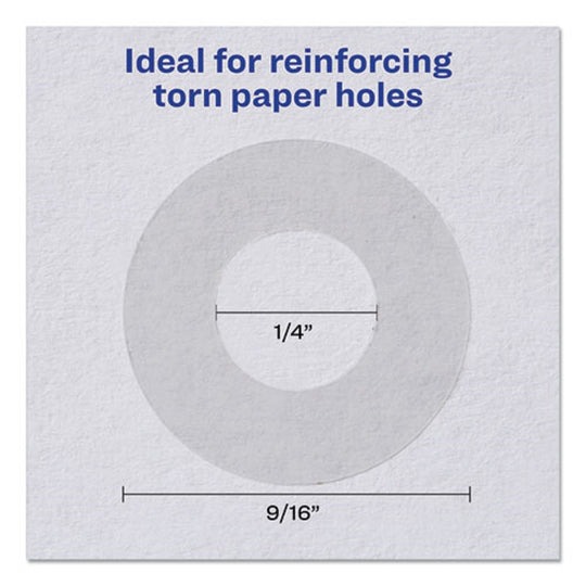 AVERY WHITE SELF-ADHESIVE REINFORCEMENT LABELS