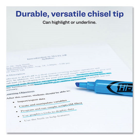 DESK STYLE HIGHLIGHTER - LIGHT BLUE