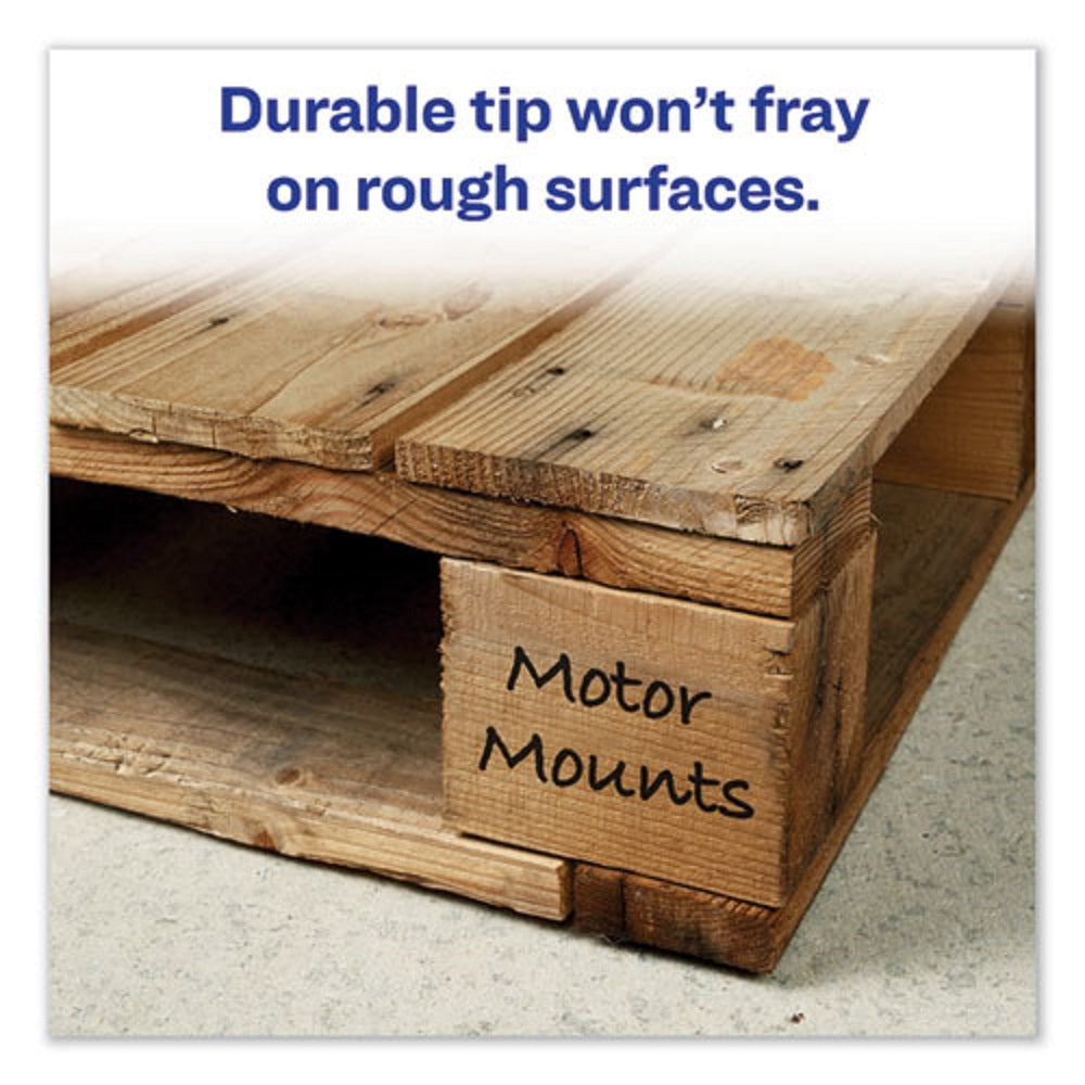 MARKS A LOT REGULAR DESK-STYLE PERMANENT MARKER, BROAD CHISEL TIP - ASSORTED COLORS
