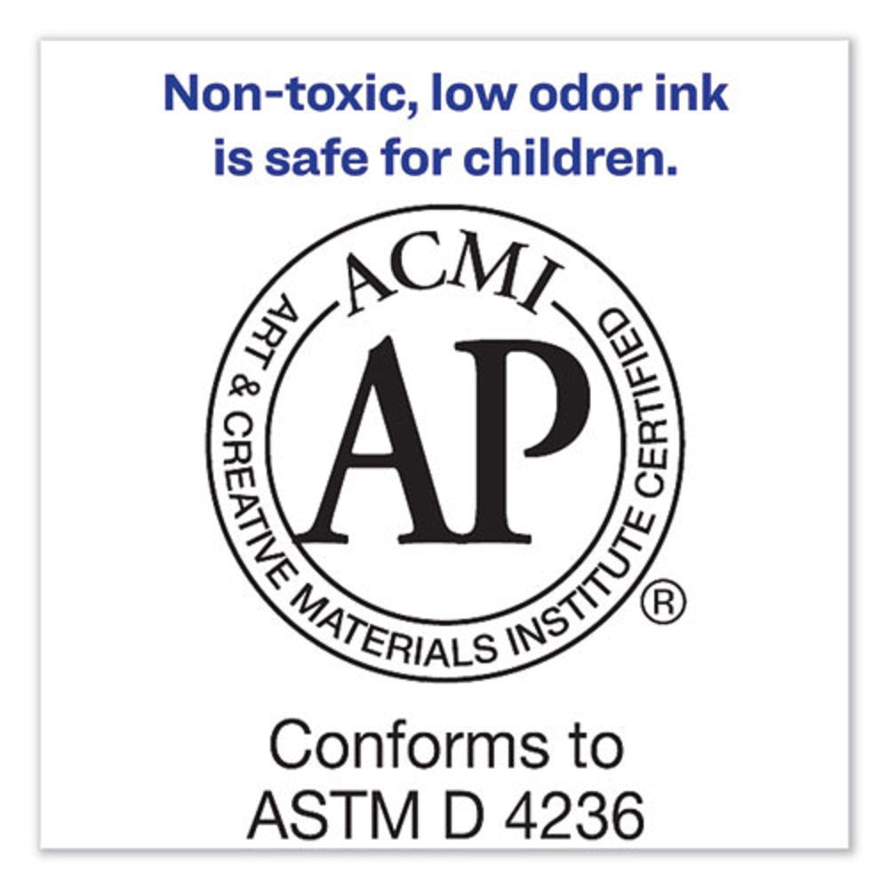 MARKS A LOT REGULAR DESK-STYLE PERMANENT MARKER, BROAD CHISEL TIP - ASSORTED COLORS