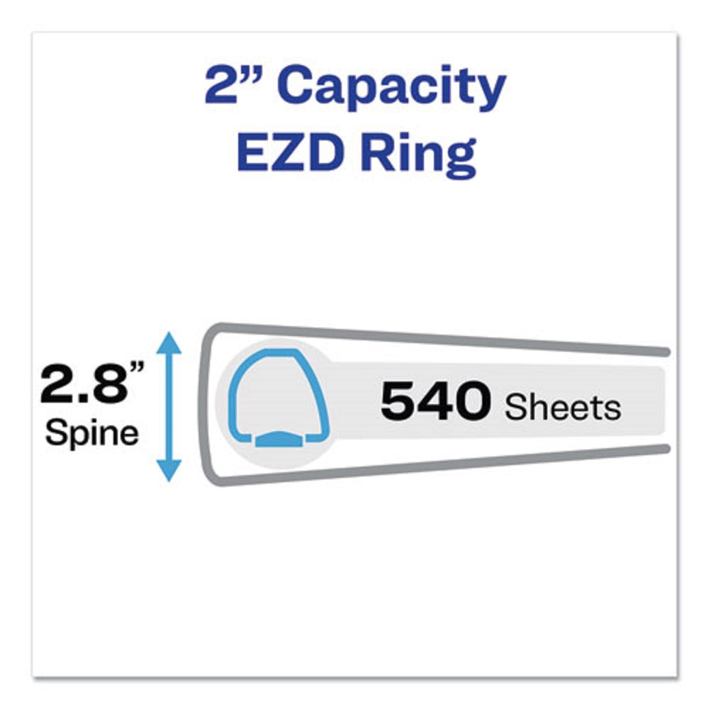 DURABLE NON-VIEW BINDER W/DURAHINGE AND EZD RINGS - BLACK