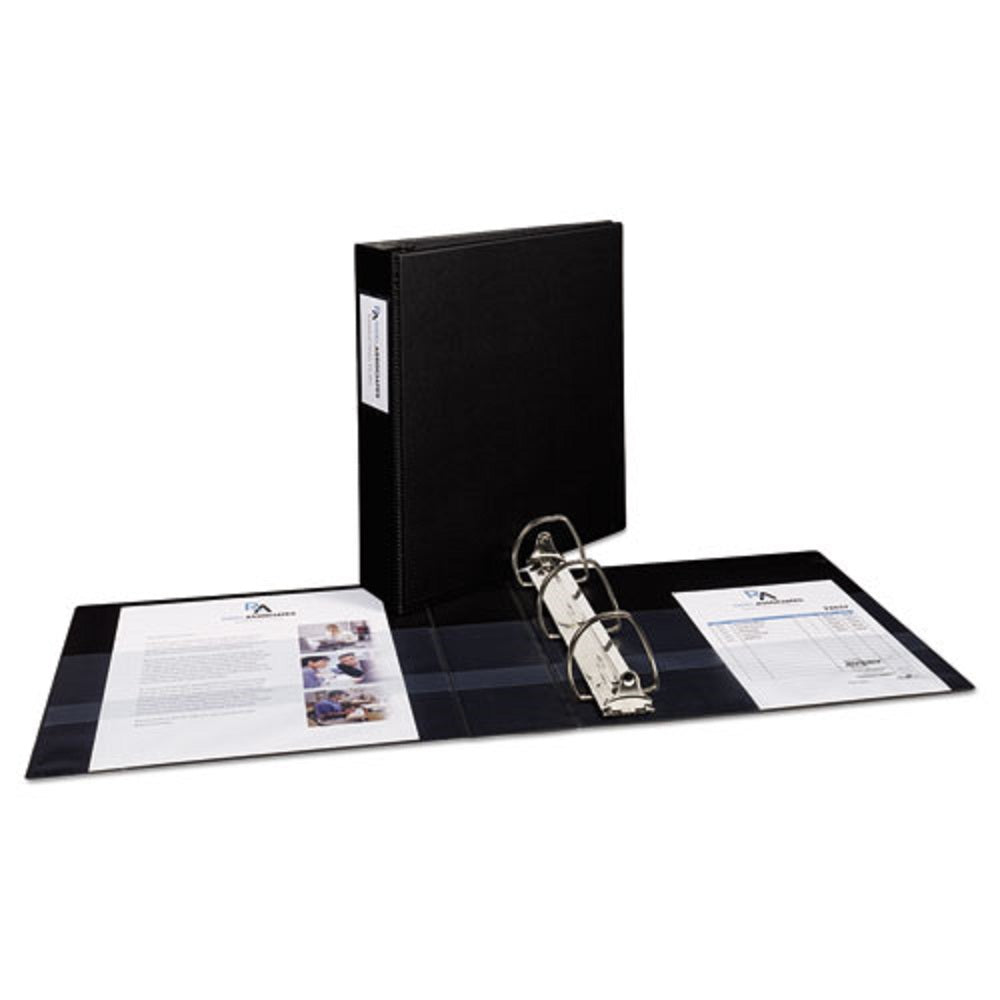 DURABLE NON-VIEW BINDER W/DURAHINGE AND EZD RINGS - BLACK