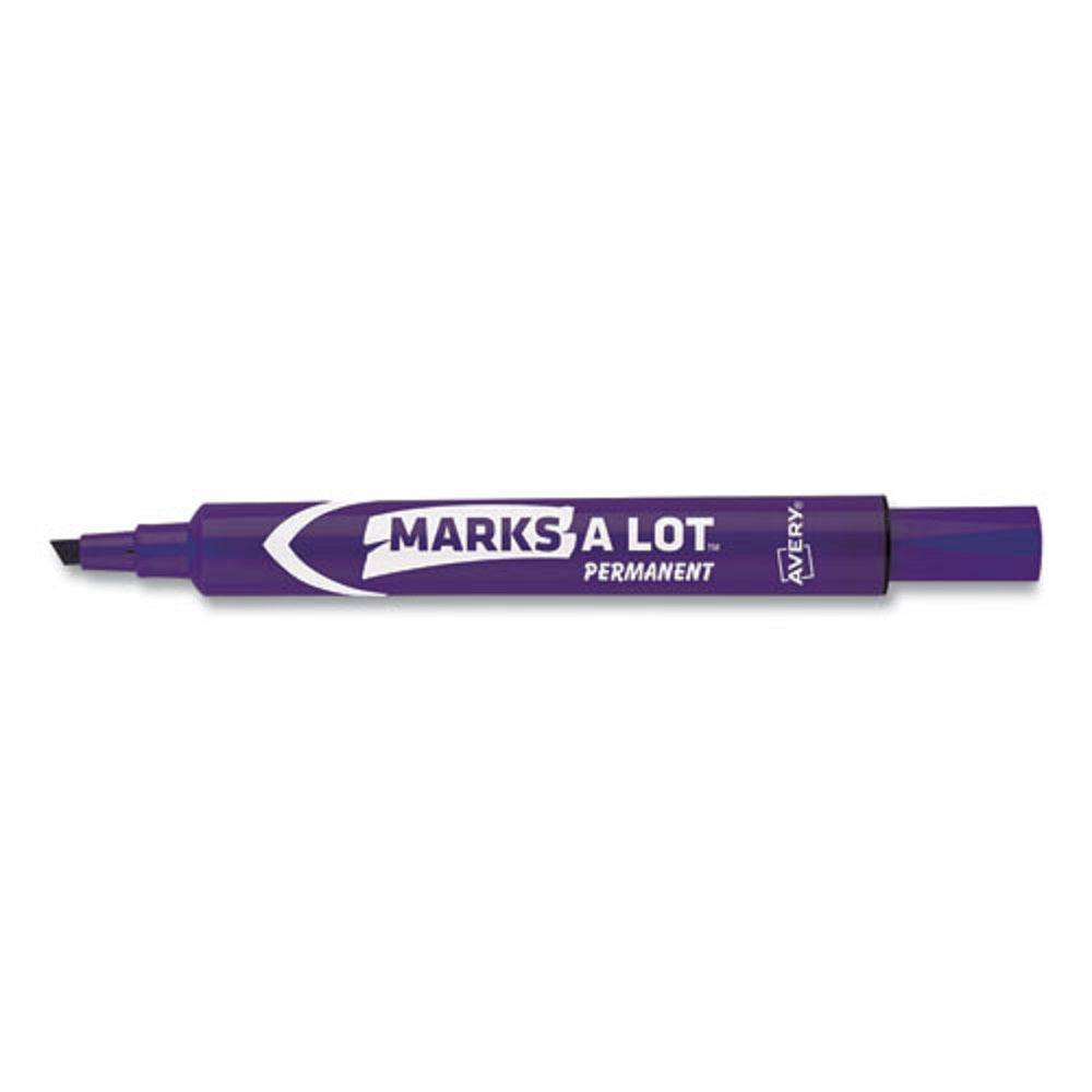 LARGE DESK-STYLE PERMANENT MARKERS - PURPLE