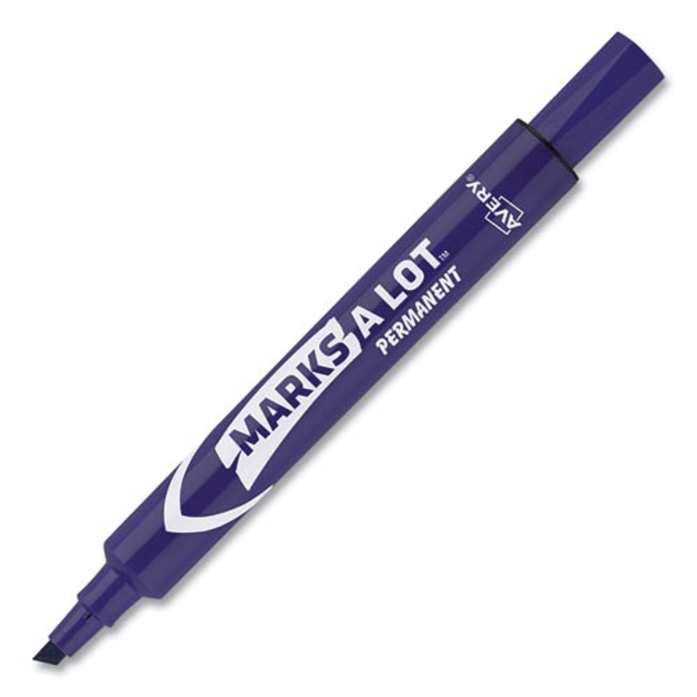 LARGE DESK-STYLE PERMANENT MARKERS - PURPLE