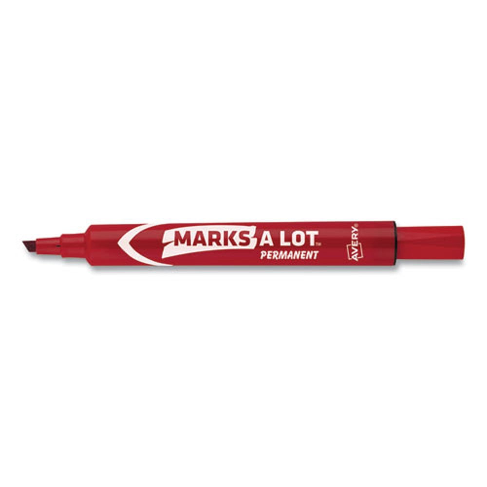 MARKS A LOT LARGE DESK-STYLE PERMANENT MARKER - RED