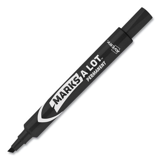 AVERY MARKS A LOT - LARGE DESK STYLE PERMANENT MARKER - BLACK