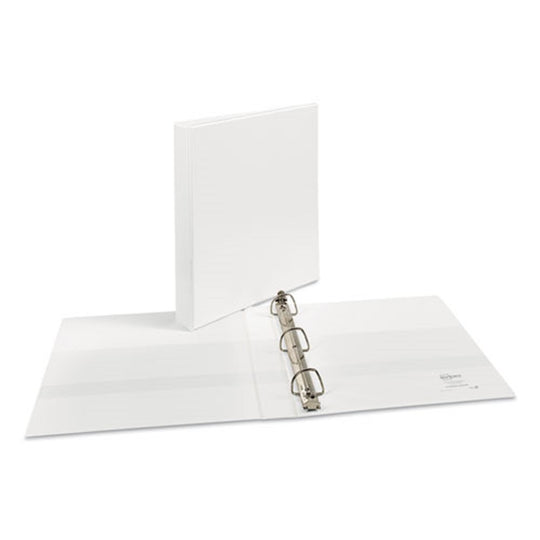 DURABLE VIEW BINDER W/ DURAHINGE & EZD RINGS - WHITE