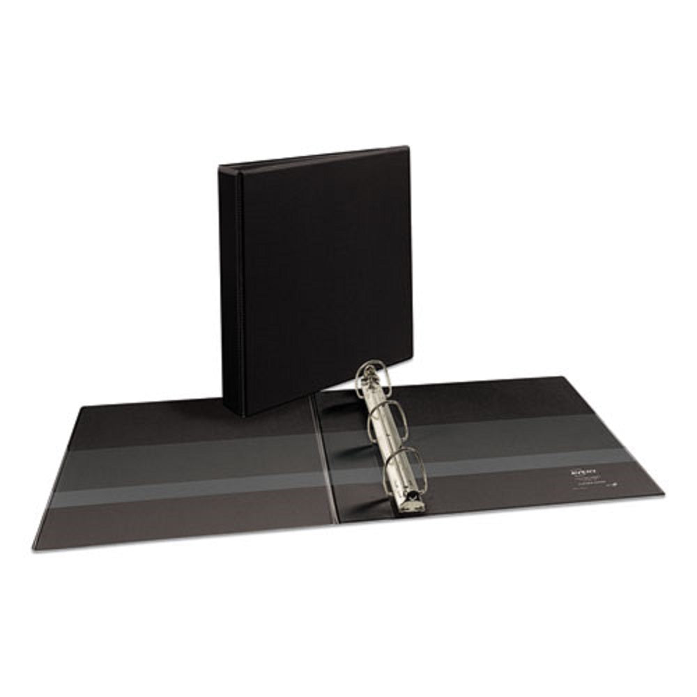 DURABLE VIEW BINDER W/DURAHINGE AND EZD RINGS - BLACK