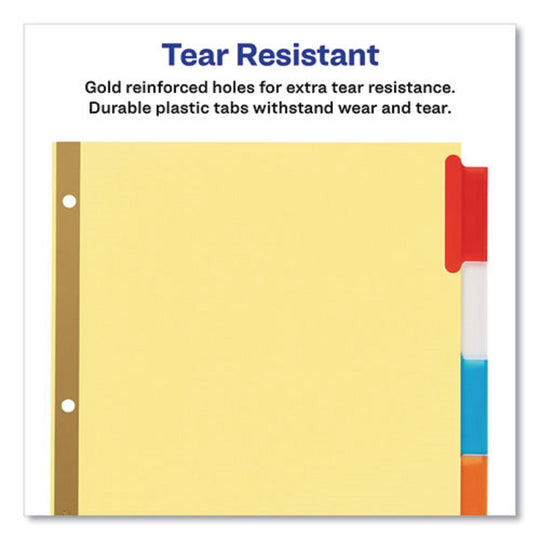 AVERY BIG TAB NSERTABLE DIVIDERS - REINFORCED GOLD EDGE