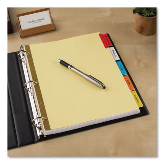 AVERY BIG TAB NSERTABLE DIVIDERS - REINFORCED GOLD EDGE