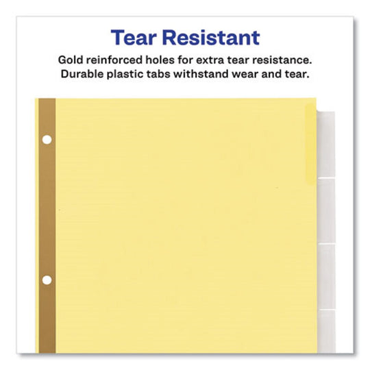 AVERY BIG TAB INSERTABLE DIVIDERS - REINFORCED GOLD EDGE