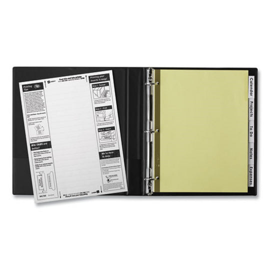 AVERY BIG TAB INSERTABLE DIVIDERS - REINFORCED GOLD EDGE