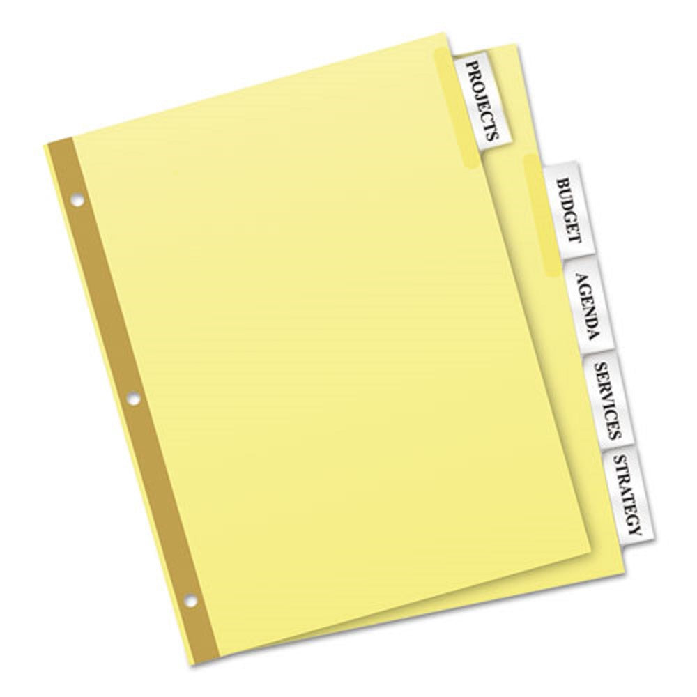 AVERY BIG TAB INSERTABLE DIVIDERS - REINFORCED GOLD EDGE