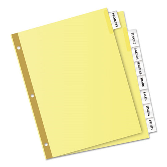 AVERY BIG TAB INSERTABLE DIVIDERS - REINFORCED GOLD EDGE