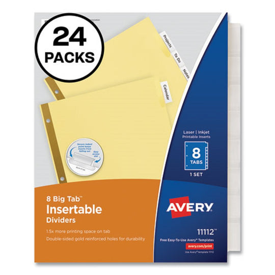 AVERY BIG TAB INSERTABLE DIVIDERS