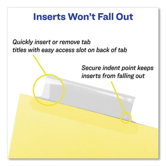 INSERTABLE STANDARD TAB DIVIDERS, 8 TAB - LEGAL