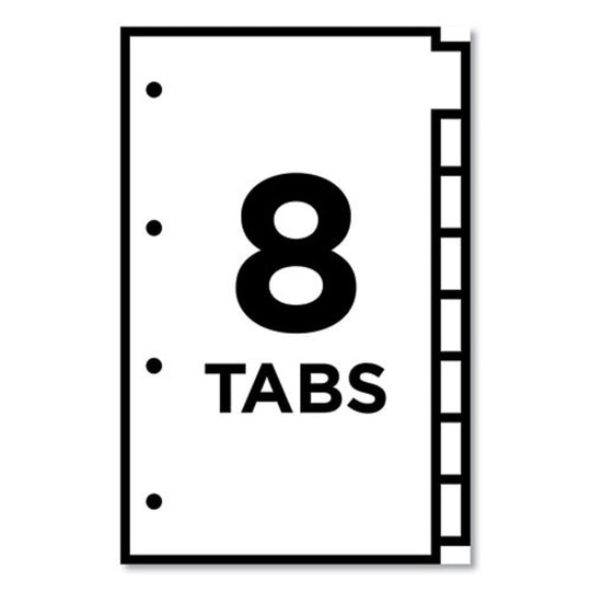 INSERTABLE STANDARD TAB DIVIDERS, 8 TAB - LEGAL