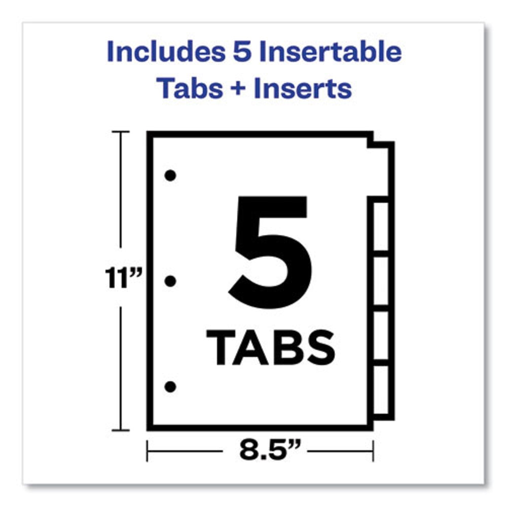 INSERTABLE BIG TAB DIVIDERS - 5 TAB - LETTER