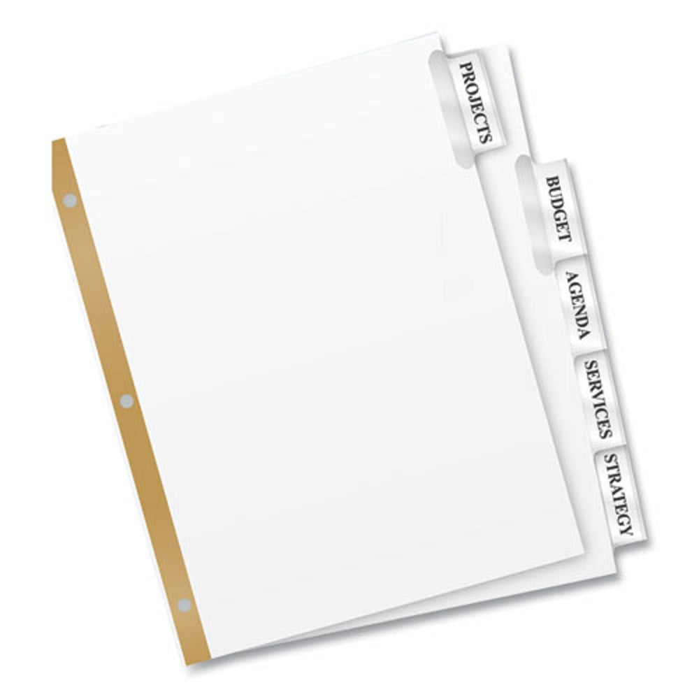 INSERTABLE BIG TAB DIVIDERS - 5 TAB - LETTER