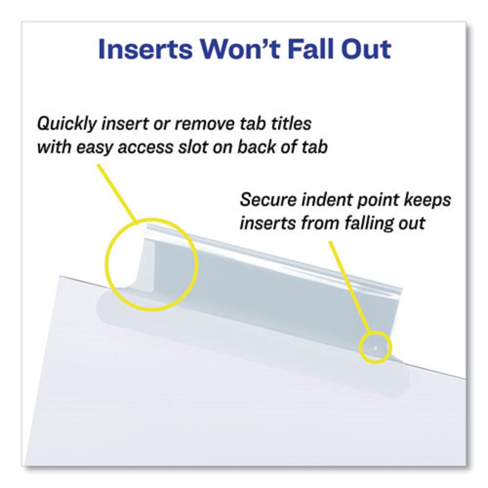 WORKSAVER BIG TAB INSERTABLE INDEXES