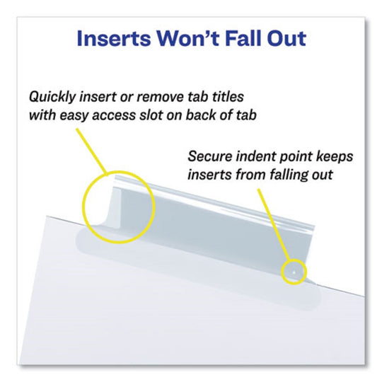 WORKSAVER BIG TAB INSERTABLE INDEXES