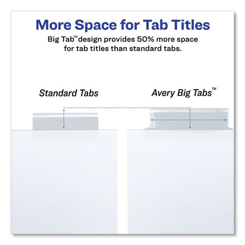 WORKSAVER BIG TAB INSERTABLE INDEXES