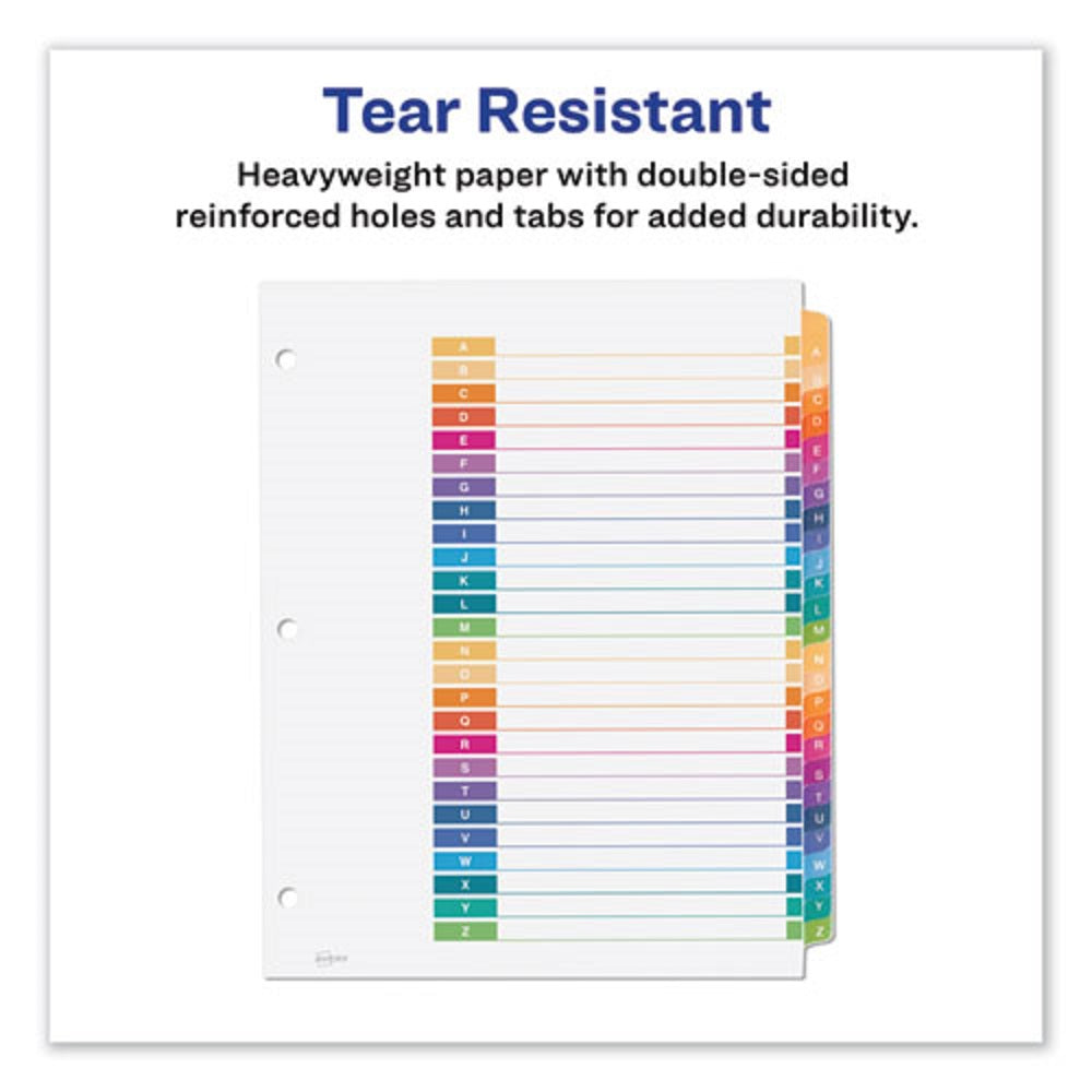 AVERY READY INDEX A-Z TABLE of CONTENTS DIVIDERS