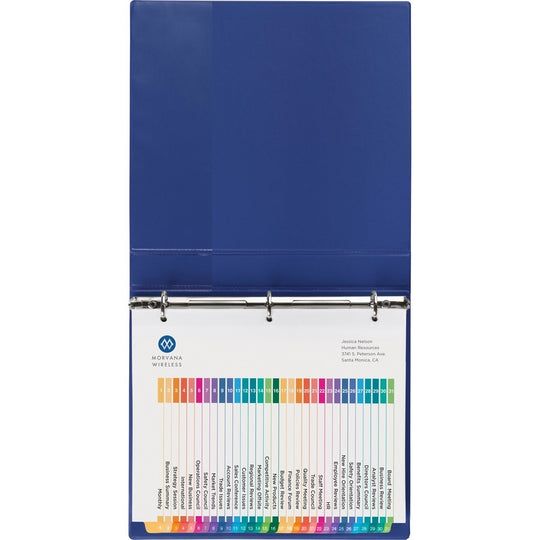 READY INDEX 31 TAB BINDER DIVIDERS - CLASSIC MULTICOLOR TABS - 1/SET