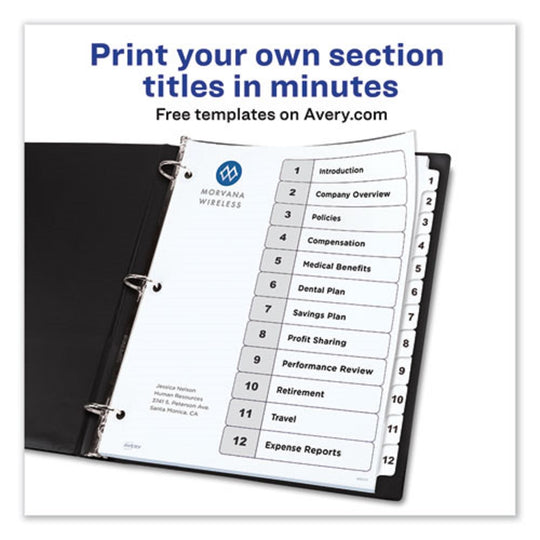 READY INDEX CLASSIC TAB BINDER DIVIDERS