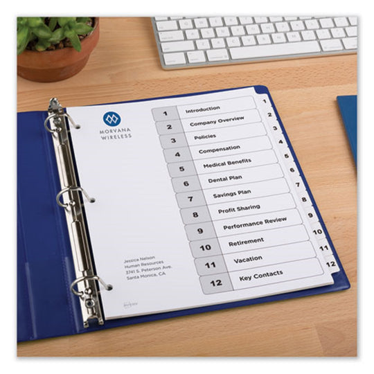 READY INDEX CLASSIC TAB BINDER DIVIDERS