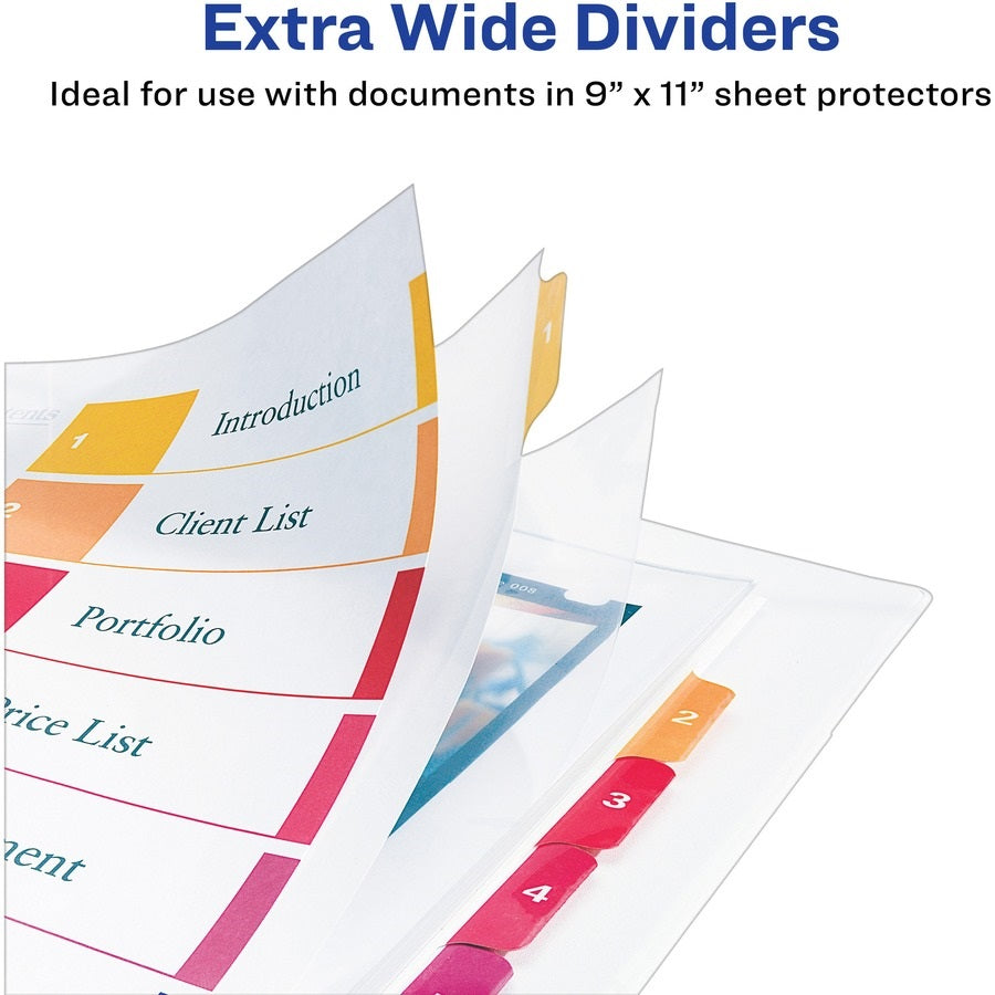 READY INDEX DIVIDERS - EXTRA WIDE TABS - A-Z - LETTER