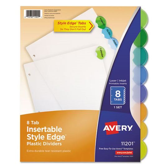 AVERY STYLE EDGE INSERTABLE DIVIDERS