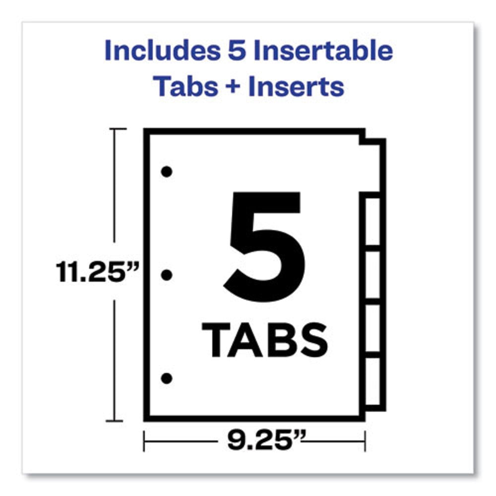 INSERTABLE BIG TAB DIVIDERS - 5 TAB