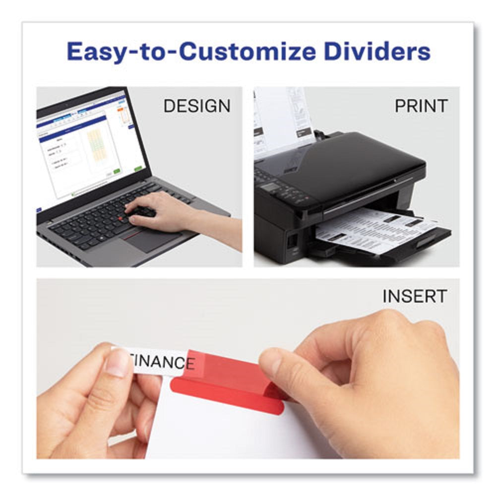 INSERTABLE BIG TAB DIVIDERS - 8 TAB