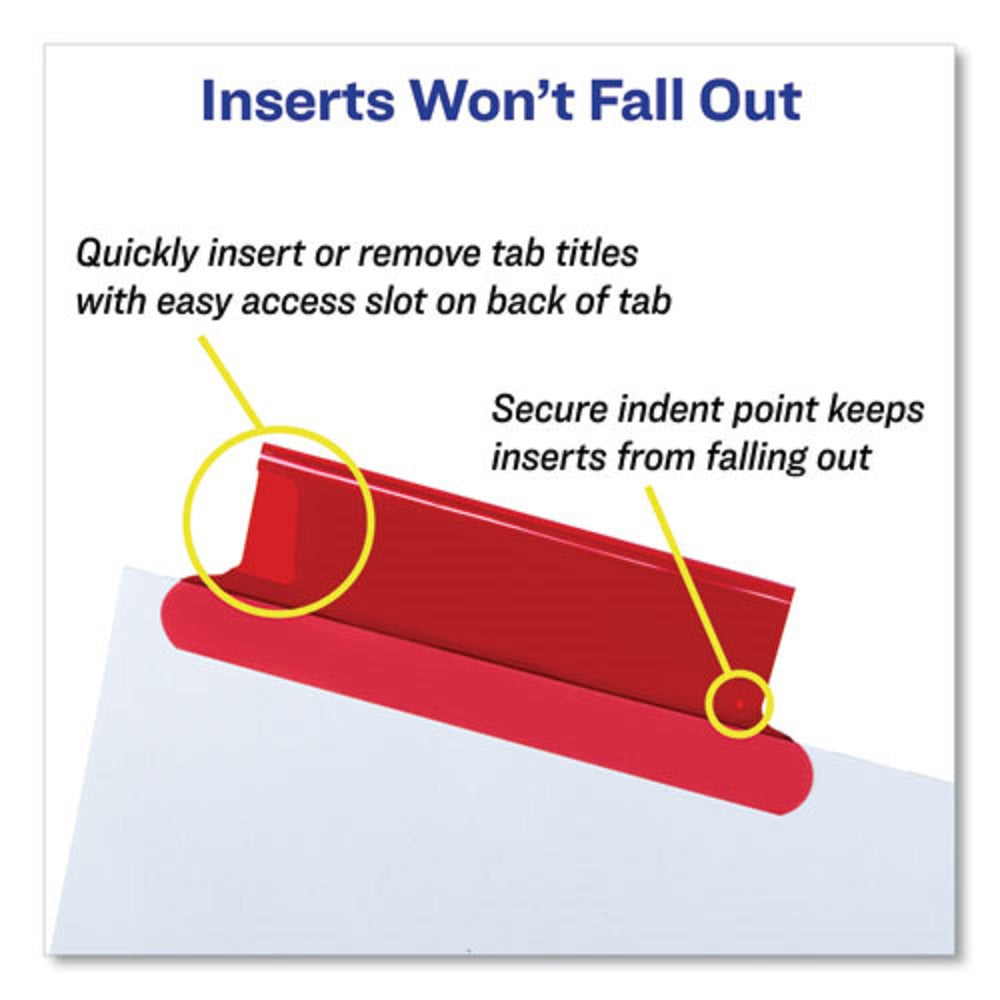 INSERTABLE BIG TAB DIVIDERS - 8 TAB