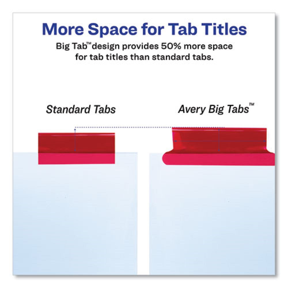 INSERTABLE BIG TAB DIVIDERS - 8 TAB