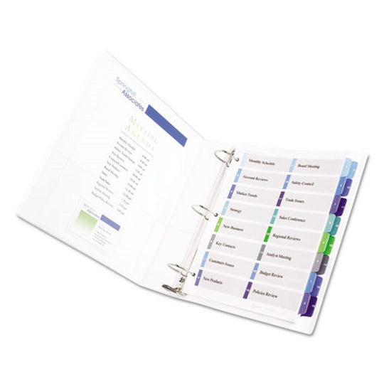 AVERY TWO-COLUMN TABLE CONTENTS DIVIDERS w/TABS