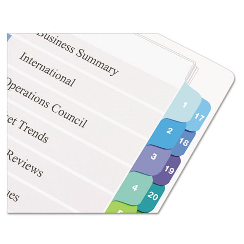 READY INDEX TWO COLUMN - MULTICOLOR DIVIDERS