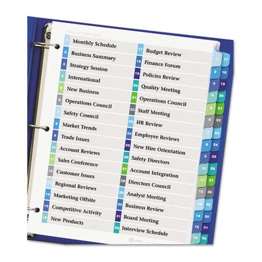 READY INDEX TWO COLUMN - MULTICOLOR DIVIDERS